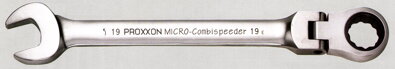 Kľúč račňový očko - vidlica s výkyvnou hlavou 17mm