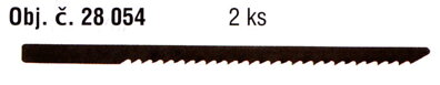 Pílový list zo špeciálnej ocele pre priamočiaru pílu SS 230/E a STS 12/E