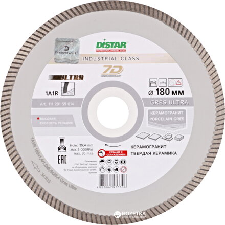 DISTAR GRES ULTRA 180 x 1,4 x 25,4 / 8,5mm