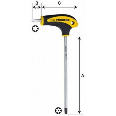 "L" skrutkovač TORX 25