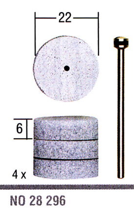 Elastické leštiace kotúče 22mm