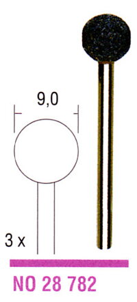 Brúsne kotúče z ušľachtilého korundu 9mm - guľa