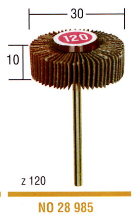 Brúsny vejár z korundu, zrnitosť 120 - 30mm