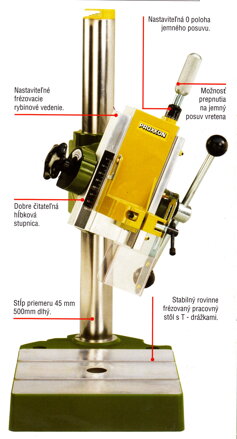 Vŕtací a frézovací stojan BFB 2000