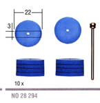 Silikónové leštiace kotúče 10ks/22mm - valec