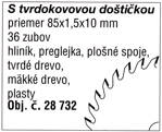 Rezací kotúč s tvrdokovovou doštičkou 80 x 1,5 x 10mm - 36 zubov